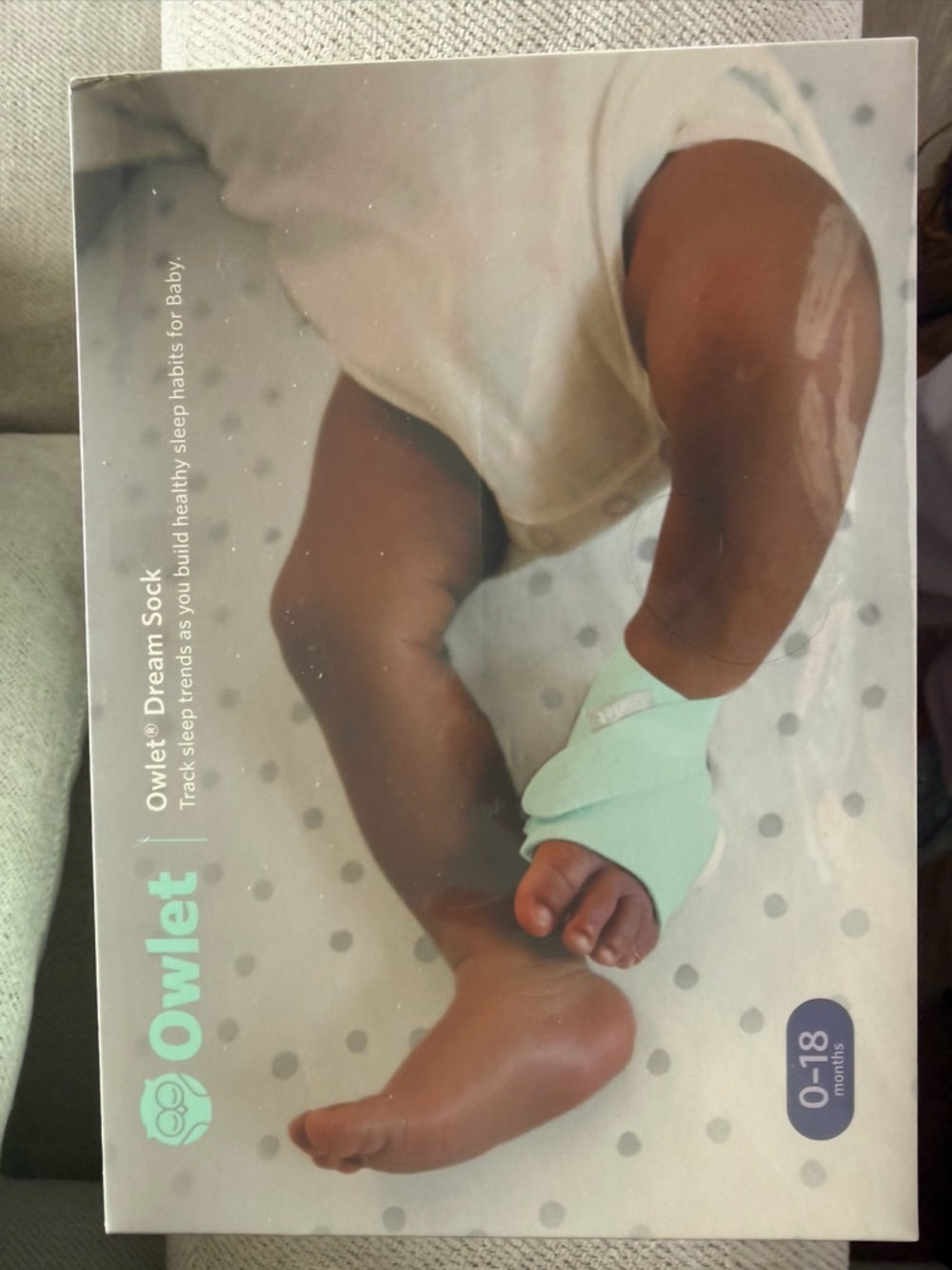 Owlet Dream Sock Baby Sleep Monitor Sock - Mint